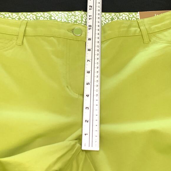 J M Collection Womens Pants Size 16 Lime Green Tummy Control Slim Leg Stretch - Picture 9 of 13